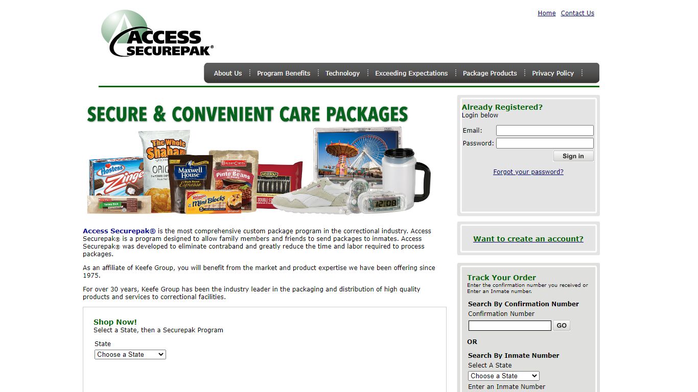 Access Securepak - Gwinnett County Correctional Institute Package ...