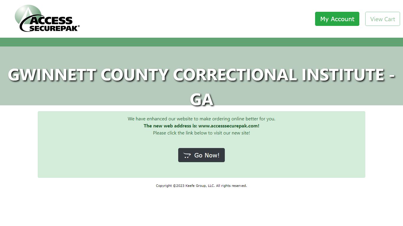 Access Securepak - Gwinnett County Correctional Institute Package ...